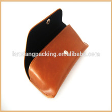Colorful Button Leather Soft Pouch Sunglasses Case/Usual Eyewear Pouch