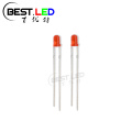 Lentille diffuse à LED standard rouge de 3 mm à trou traversant