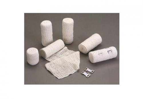 Bandage élastique blanchi jetable de crêpe de coton d&#39;hôpital