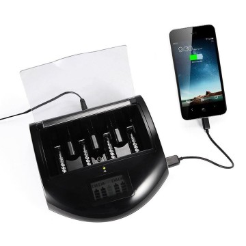 Automatic switching Alkaline Battery Charger RC997 with LED Indicator