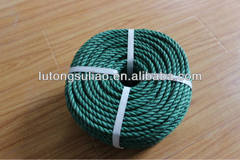 3 strands green color PP Twine and Rope