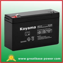 Small Rechargeable Battery for Alarm System 12ah 6V