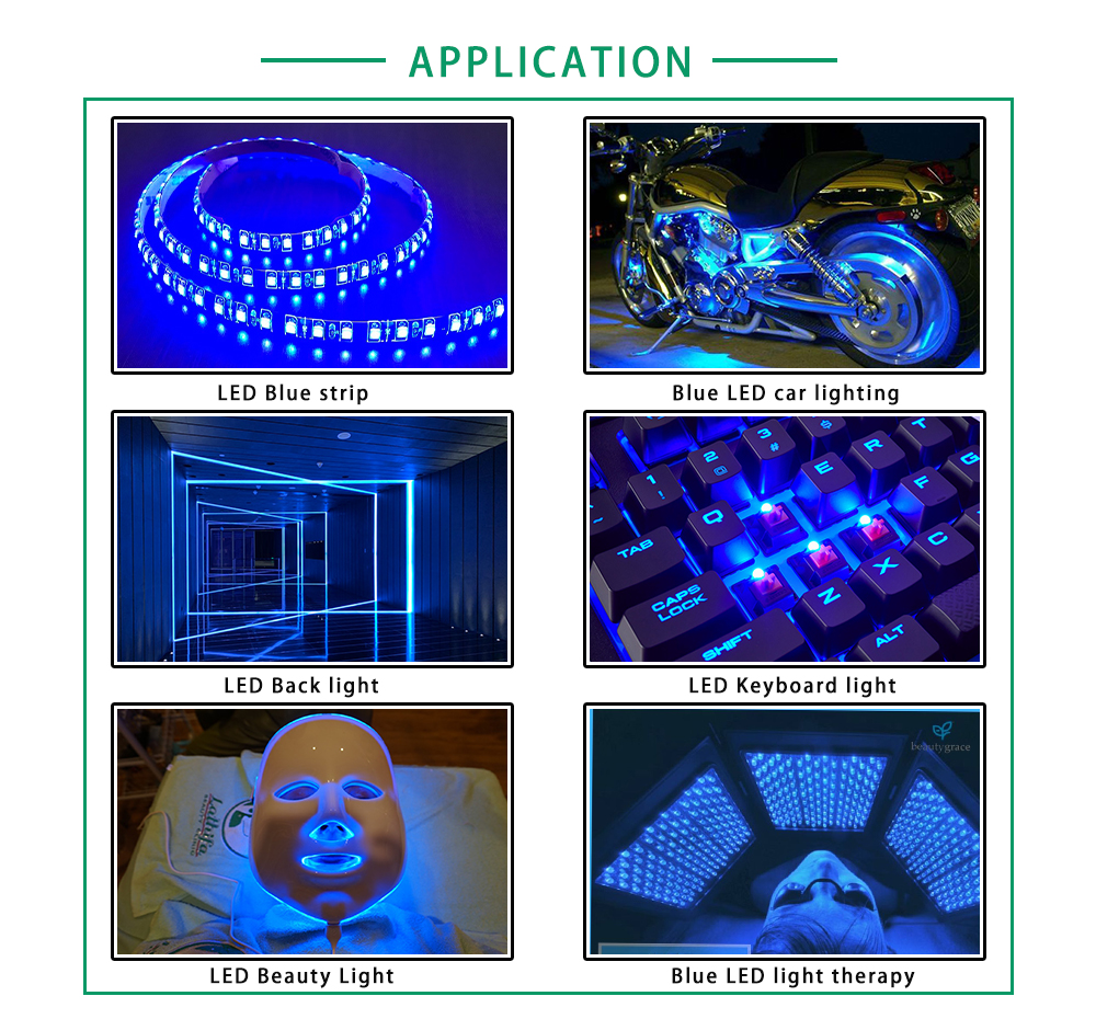 1206 Blue LED With Zener diode application