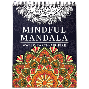 Custom Adult Colouring Books: 50 Unique Mandalas for Stress Relief with Spiral Binding