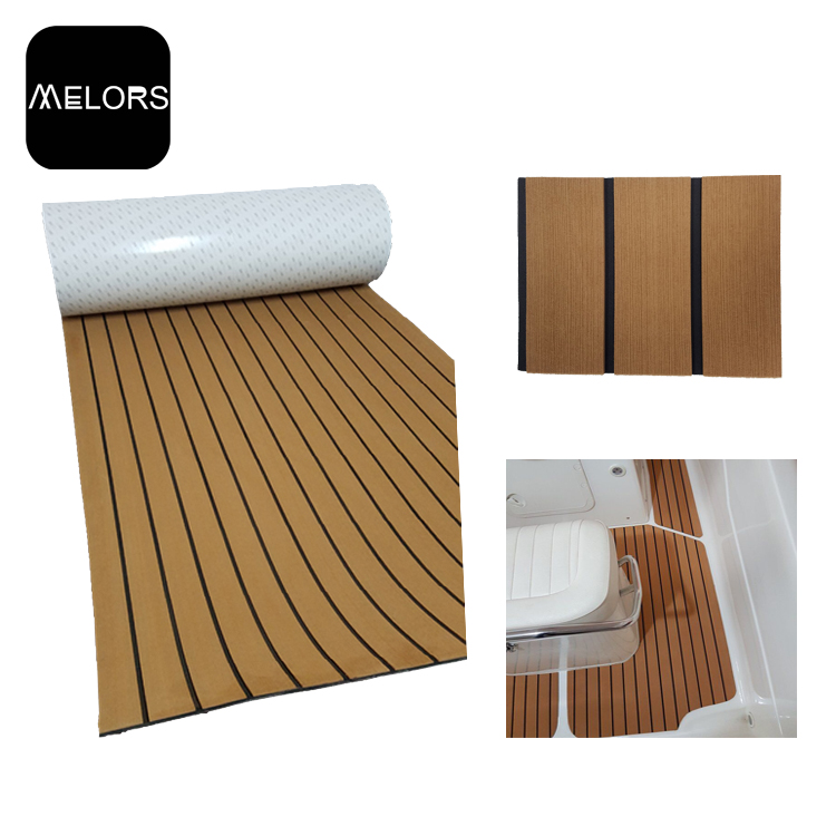 Light Brown & Black EVA Foam Boat Flooring