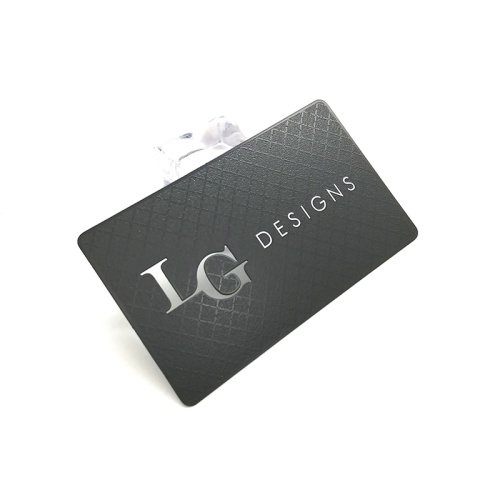 Custom Stainless Laser Metal Blank Black Business Card