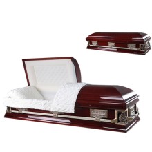 Eco-Friendly Western-Style Funeral Coffins Manufacturer with Wood Craft & Engraving