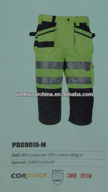 High visibility work pants reflective