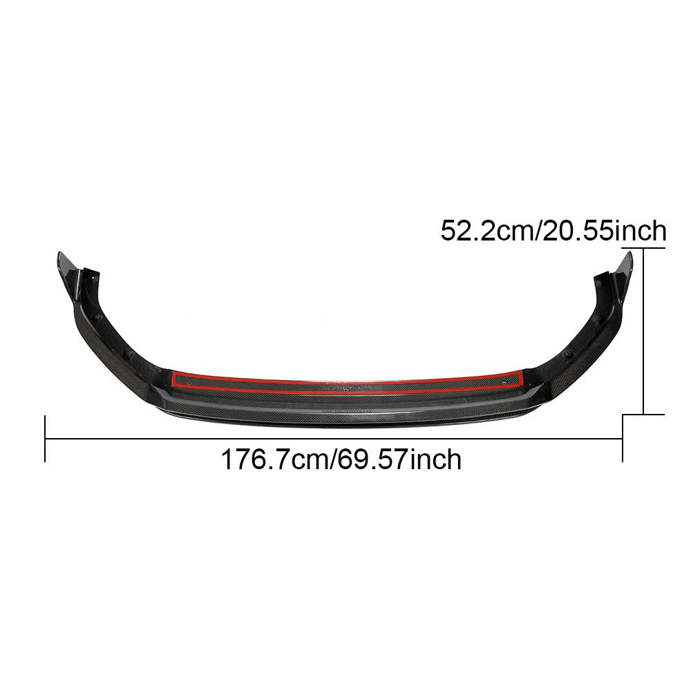 MK7.5 Carbon Fiber Front Air Lip Chin Body Kit for VW Volkswagen Golf7.5 GTI Hatchback 2017-2019