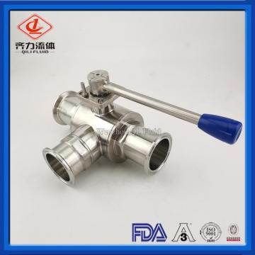 Hygienic 3 Way Tee Type Ball Valves