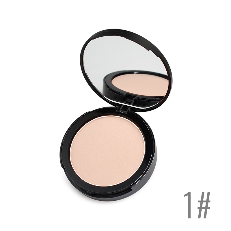 5color double layer pressed powder Monochrome concealer Exquisite pressed powder Flour puff with mirror Matte Pressed Powder