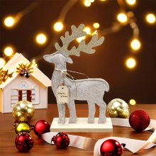 Hot Sale Christmas Table Decoration Wooden Christmas Deer For Christmas Gift