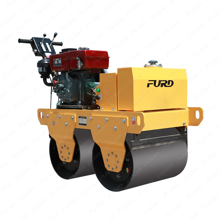 Venta caliente Double Drum Road Roller Machine 0.5 toneladas Precio del compactador