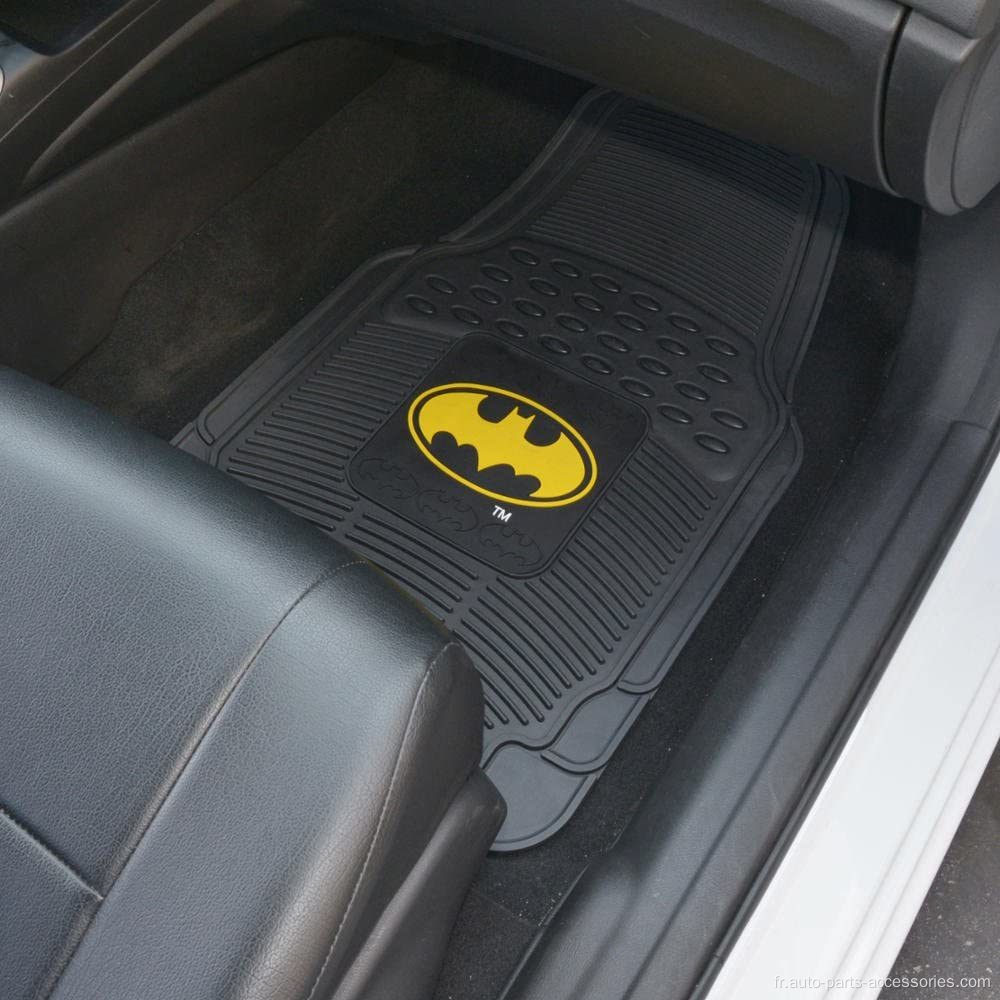 Tapis de sol de voiture en caoutchouc Batman 4 pc avant