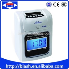 office punch card time record attendance machine/office time attendance machine