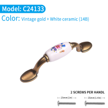 Mid century drawer knobs ceramic cabinet pulls