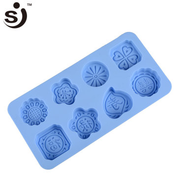 Chinese Supplier 8 Cavities Mini Silicone Moon Cake Mould