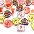 Harz Bunte Kuchen Handwerk Flatback Cabochon Scrapbooking Dekorationen Fit Haarspangen Verzierungen Perlen Diy