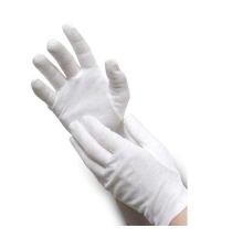 White Cotton Thin Gloves