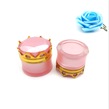 15ml 20ml Crown acrylic cosmetic jar