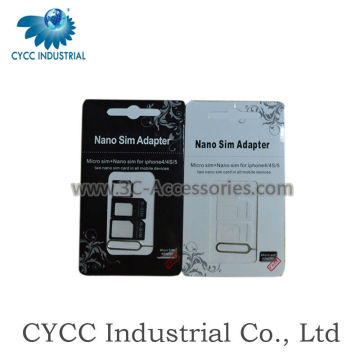 For iPhone 5G Nano Sim Adapter