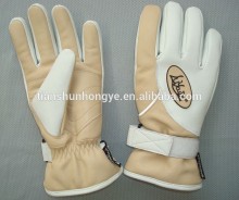 heated ski gloves , leather ski gloves