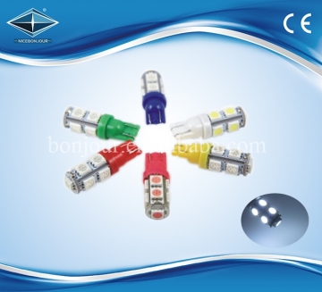 CE Certification 5050 smd 9 pcs t10 led light car accessories