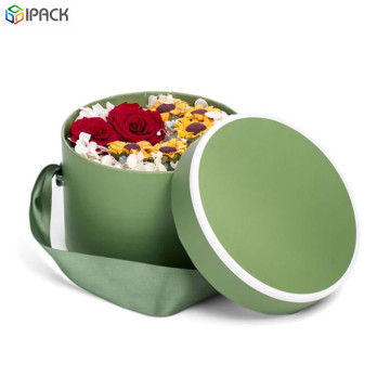 Decorative Birthday Flower Boxes with Ribbon