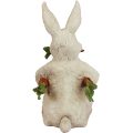 Le lapin avec décor de Pâques de carottes