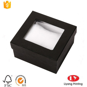 Black Watch Jewelry Paper Box With Window