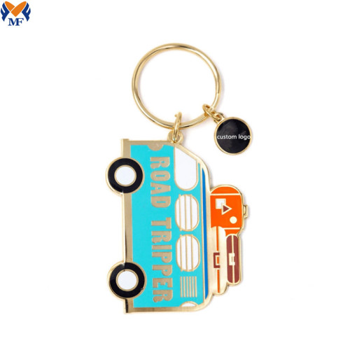 Metal Craft Custom Logo Cute Keychain Charms