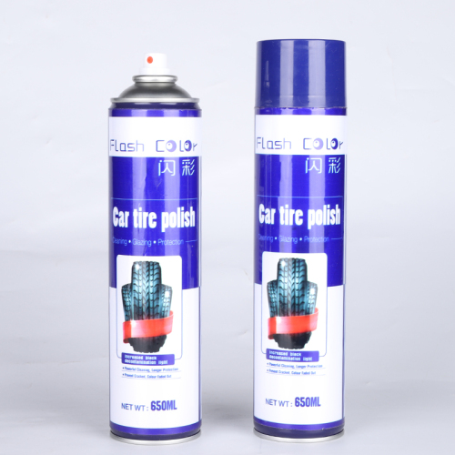 Tire Shine Polish Protects Aerosol Spray