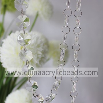 2016octagon factory wholesale beaded garland wedding & event decoration hanging crystal drop garland