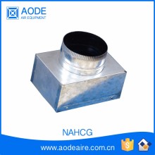 Galvanized round neck adapter for air conditioning parts and ceiling air diffuser , NAHCG adapter fo HVAC HCG diffusers