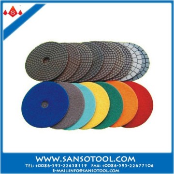 Diamond polishing pad for polishing ceramic