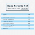 HIR35100 VLT35% UVR99% a prueba de explosiones Nano cerámica ventana solar de coche con visión clara