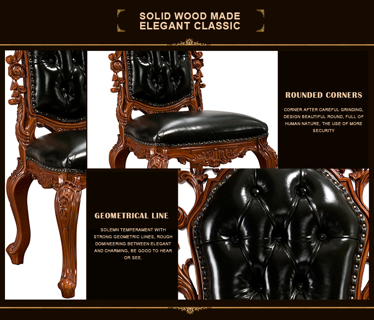 Haosen Rafflo T239 modern Wooden high back leather dining Conference chairs