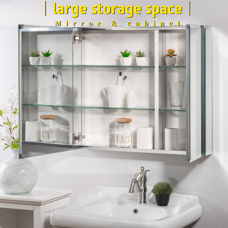 Aluminum bathroom cabinet