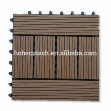interlocking composite deck flooring tile