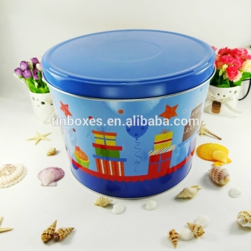 tin plate favorable metal tin popcorn container