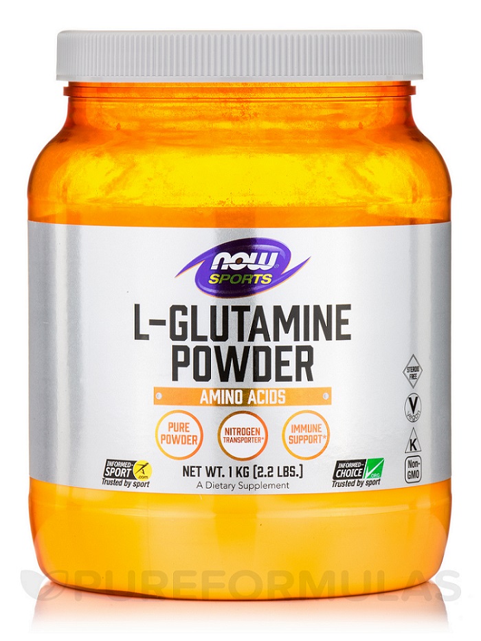 how much l glutamine powder to take