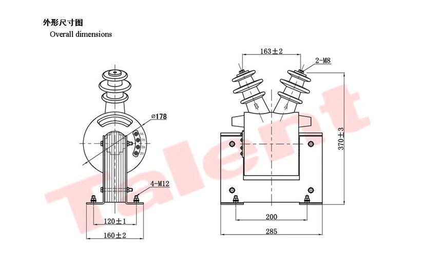 (JDZC2-10) Indoor Epoxy Cast-Resin Voltage Transformer