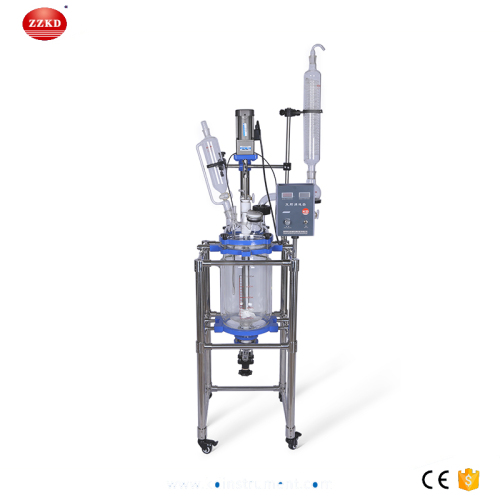 10L Jacketed Chemical Glass Polymerization Reactor
