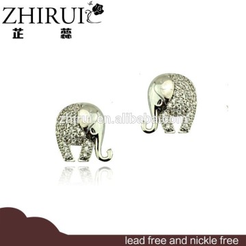 fashion costume jewelry china elephant cubic zirconia earrings