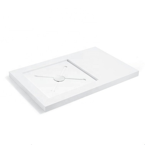 Large Corner Shower Pan Rectangle White Color Shower Tray