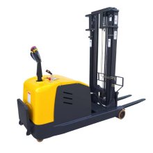 2 Ton Electric Reach Stacker with Pallet Fork Lift Truck - Full Electric Stand-Up Stacker