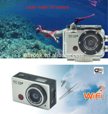 1080p mini wifi waterproof 30 meter camera for underwater well sport camcorder