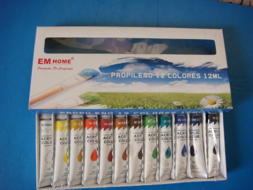 acrylic paint kit, acrylic paint 12ml, canvas acrylic paint set