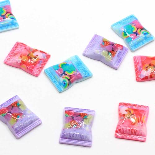 Sweet Resin Candy Cabochon Beads Simulation Food Accessories for Hair Bow Center Στολίδι Παιδικά Κούκλες Παιχνίδια