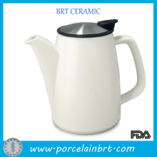 Style white ceramic infusion coffee jug